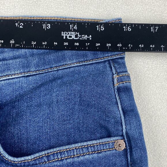 Rag & Bone Jeans 32 Womens High Rise Flare Raw Hem Stretch Blue Denim Boho - Picture 5 of 15